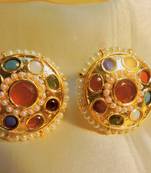 Designer Navratna Gold Plated Tops