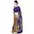 Blue art silk saree With Blouse
