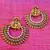 Ethnic leaves goddess lakshmi motif ram leela pearl earring Ha369w