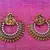 Ethnic leaves goddess lakshmi motif ram leela pearl earring Ha369w