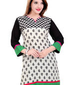Off Whte Kurti Cotton