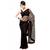 Black Net Saree With Red Lace Border