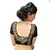 Black dupion silk Gold zari embroidery stitched blouse