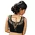 Black zari embroidery chanderi silk stitched blouse
