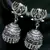 Tribal german silver jhumka earring