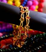 Ruby and emerald bangles