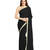 Black Plain Saree