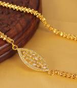 Beautiful Gold Plated Mugappu Chain Dj03732