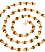 The jewelbox gold plated rudraksh mala chain