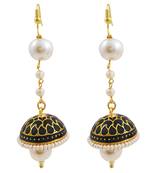 Trendy Meenakari Pearl String Tokri Jhumki