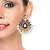 Traditional Gold Plated Dark Blue Meenakari Pearl Festive Earring