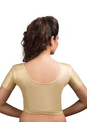 Golden Shimmer Strechable Stitched Blouse 3