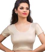 Light Golden Shimmer Strechable Stitched Blouse