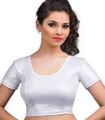 Silver Shimmer Strechable Stitched Blouse