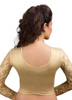 Golden Shimmer Strechable Stitched Blouse 3