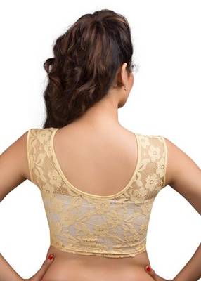 Golden  Shimmer Strechable Stitched Blouse 3