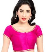 Pink No Embroidery Stitched Brocade Readymade Blouses
