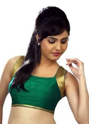 Ramagreen No Embroidery Stitched Dupion Silk Readymade Blouses 1