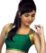 Ramagreen No Embroidery Stitched Dupion Silk Readymade Blouses