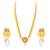 Modish Laxmi Temple Coin Gold Plated Necklace Set For Women