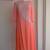 orange georgette plain semi stitched kurti