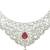 HAPPINESS Collection Ruby Red Diamond Imitation Wedding Necklace Set For Women