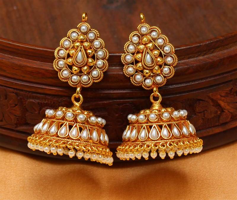 kempu jhumkas