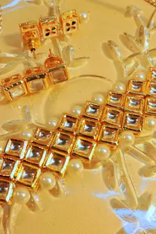 Jaipuri Pearl Kundan Choker