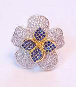 Fine Cz Sapphire Studed Ring