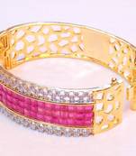 FINE AD RUBY studded bangle BRACELET