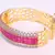 FINE AD RUBY studded bangle BRACELET