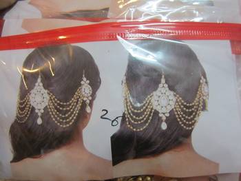 Hair Accessory Gold Crystal Back Tika Tikka Matha Patti 2