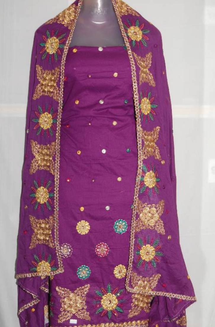 Party Wear Cotton Dress Material