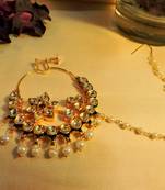 Elegant Kundan Spring Nosering