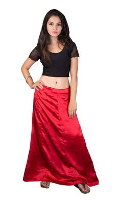 Red Satin  Petticoat 1