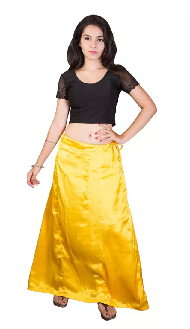 Yellow Satin  Petticoat