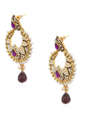 Glorious Pearl Petal Lavender Earrings 2