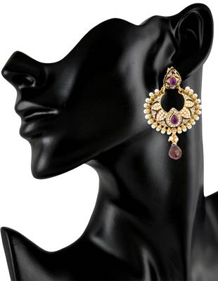 Glorious Pearl Petal Lavender Earrings 3