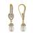 Designer  Pearl American Diamond  stones Gold Tops Studs Earrings Gold Plated