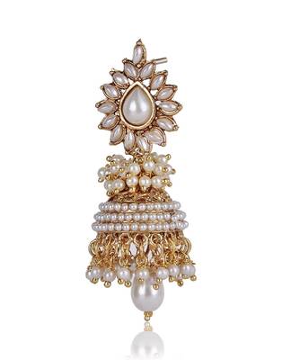 Blooming Pearly Glorious Glamour Jhumka 2