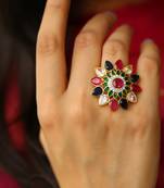 Maroon Stone Ring