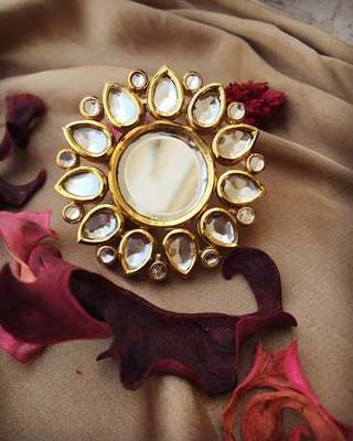 Adjustable Kundan Ring 1