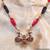 Handmade Indian Assamese Gold Jewellery - Lokaparo-Black and Red