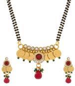 Multicolor Australian Diamond, Gini, Beads, Pearls and Stone mangalsutra