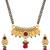 Multicolor Australian Diamond, Gini, Beads, Pearls and Stone mangalsutra
