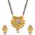 Black, Golden and White Australian Diamond, Gini, Beads, Pearls and Stone mangalsutra