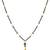 Black, Golden and Purple Beads and Pearls mangalsutra
