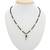 Black, Golden and Purple Beads and Pearls mangalsutra