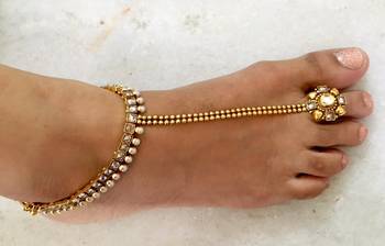 Gold Diamond anklets 2