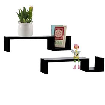 Lovely And Creative Brown Wall Shelves 1